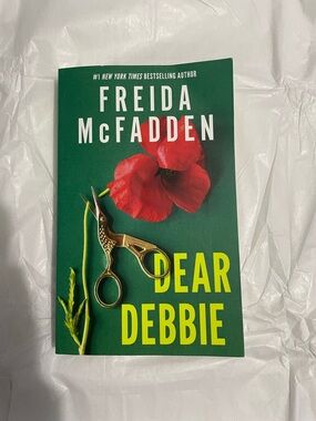 Freida McFadden "Dear Debbie" - Green Cover with Red Flower